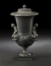 Fine Wedgwood Black Basalt Vase 2b917