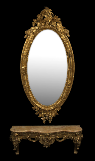 American Rococo Revival Giltwood Pier Mirror