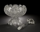 American Brilliant Cut Glass Punchbowl 2ba3b