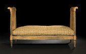 Directoire-Style Polychromed Day Bed,