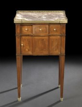 Louis XVI-Style Kingwood and Marble-Top