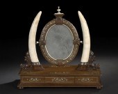 Fine, Large Anglo-Indian Ivory and Mahogany