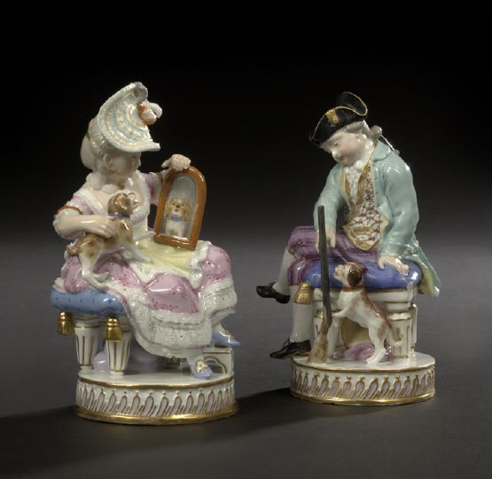 Pair of Meissen Porcelain Figures 2bc5d