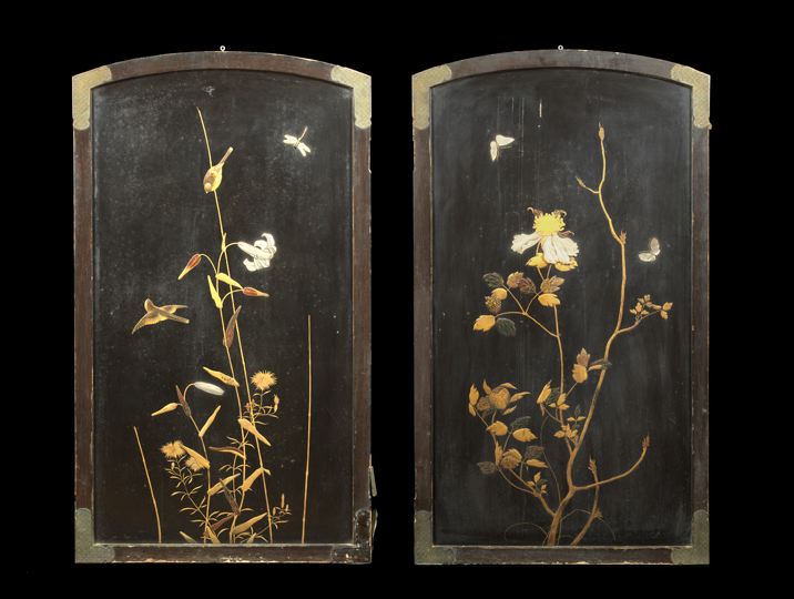 Pair of Japanese Lacquer Ivory 2c291