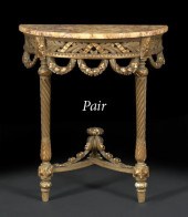 Pair of Louis XVI Style Polychromed 2c2bf