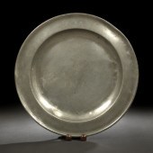 Early Hanoverian Provincial Pewter Charger,