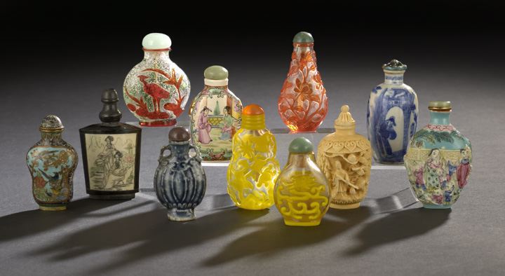 Group of Eleven Chinese Snuff Bottles  2c5c0