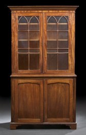George III-Style Mahogany Bookcase,