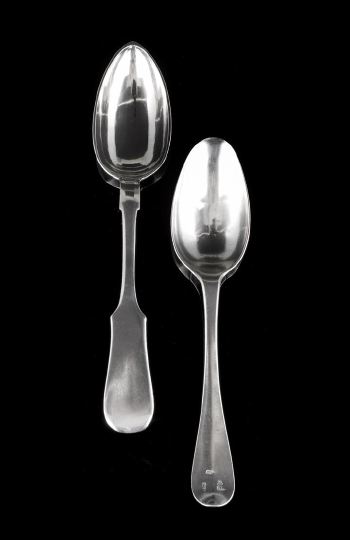 Two Continental Silver Spoons of