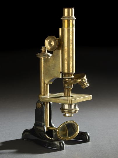 R & J Beck Monocular Microscope,  ca. 1925,