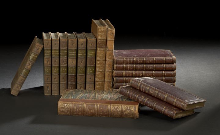Collection of Eighteen Leather Bound 2c8d9