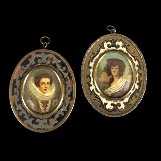 Group of Two Portrait Miniatures,