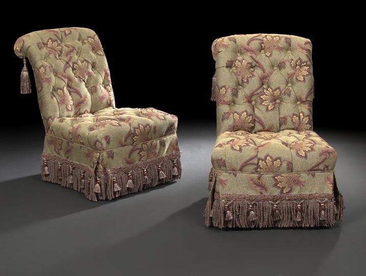 Pair of Victorian Upholstered Parlor 2c71b