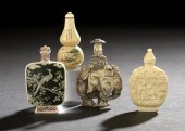 Group of Four Chinese Ivory Snuff 2cb54