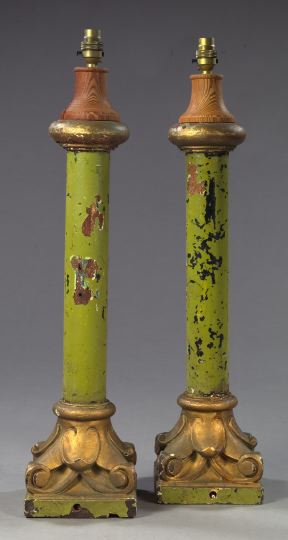 Tall Pair of Carved Parcel Gilt 2d279