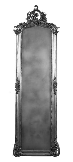 Tall Narrow Carved Giltwood Pier Mirror,