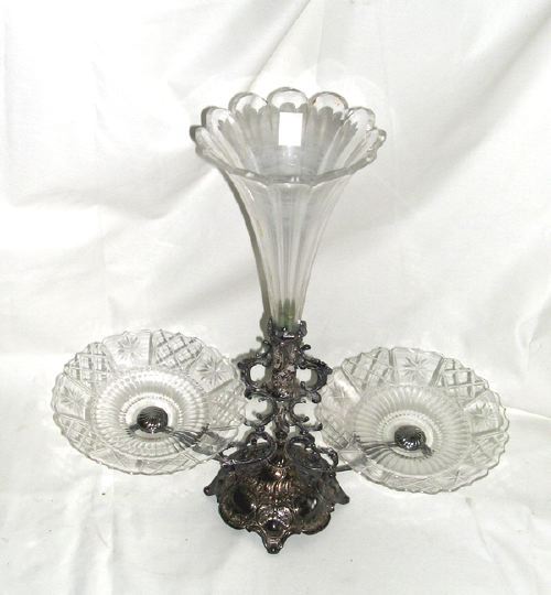 English Silverplate and Cut Glass 2d5f8