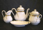 Four-Piece Group of Limoges Porcelain,