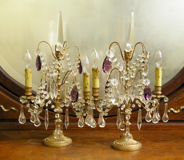 Pair of Gilt Cast and Wrought Iron 2e110
