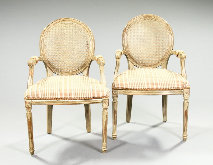 Pair of French Paint Decorated 2e112