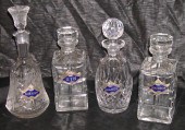 Collection of Four Cut Glass Decanters  2e439