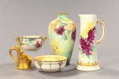 Five-Piece Collection of Hand-Painted
