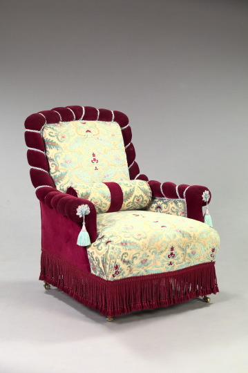 Good Late Victorian Upholstered 2e6d6
