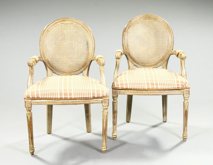 Pair of French Paint Decorated 2e770