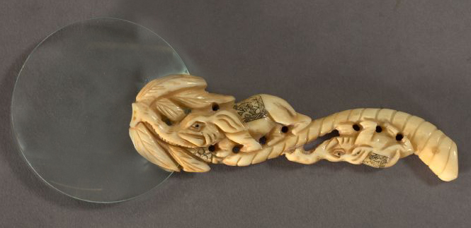 Japanese Taisho Carved Ivory and Optical