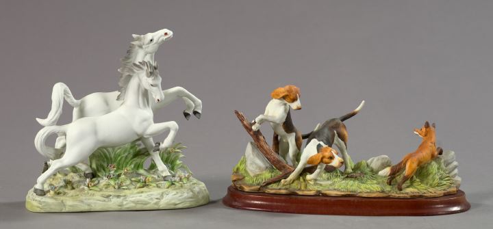 Two Andrea by Sadek Porcelain Figural 2f058