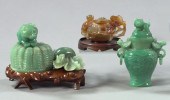 Group of Three Asian Carved Jade 2f10f