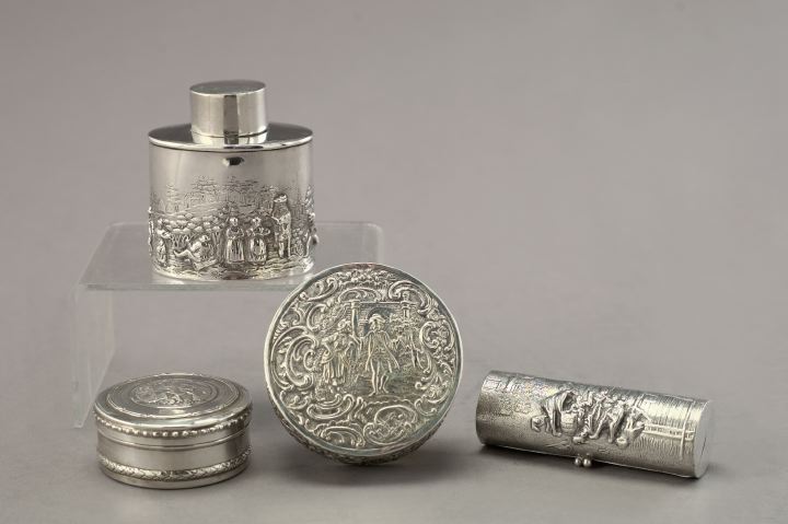 Collection of Four Silver Boxes  2ee18