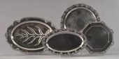 Collection of Four Silverplate Trays,