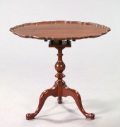 George III-Style Mahogany Tea Table,
