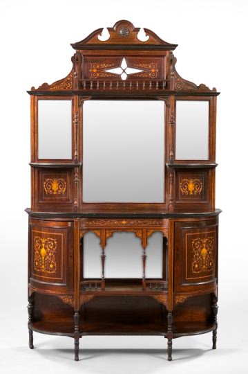 Victorian Marquetry Inlaid Rosewood 2f4ae