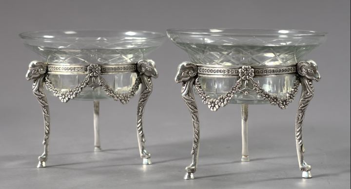 Pair of Continental Silverplate Mounted 2f4e5