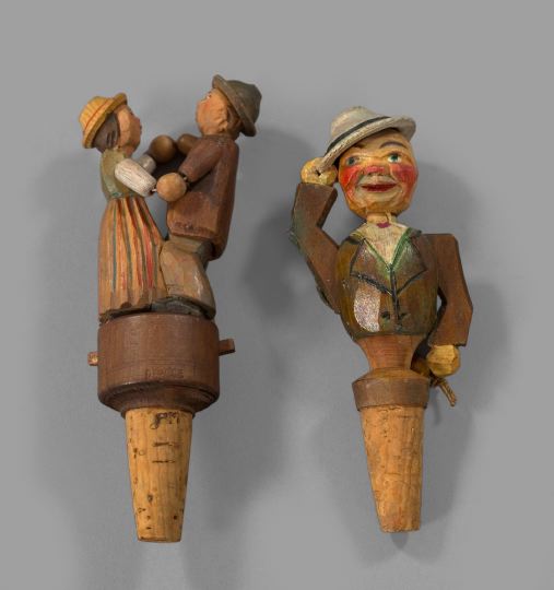 Amusing Pair of Bavarian Carved 2f583