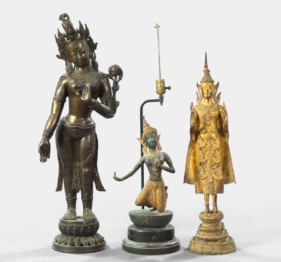 Group of Three Oriental Bronze 2f250