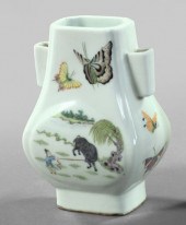 Tao Kuang Porcelain Two-Handled Vase,