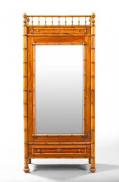 Napoleon III Faux-Bamboo Pine Single-Door