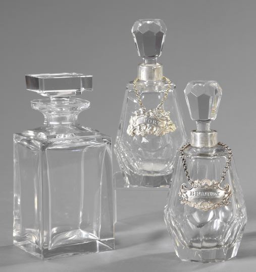 Group of Three Glass Decanters  2fc85