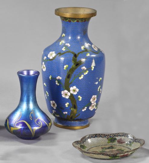 Group of Two Vases and a Dish  2fcee