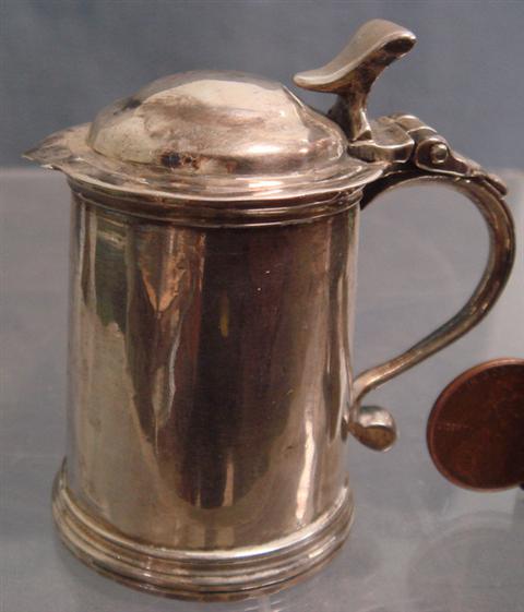 George I II silver miniature tankard  3bac1