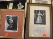 22 framed signed photos of 20th c pop