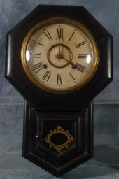 Ansonia 8 short drop school house clock,