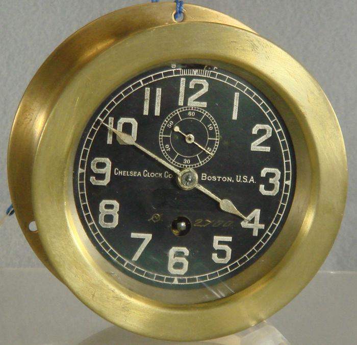 Chelsea brass ships clock 3 1 2  3c15a