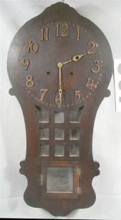 Sessions mission oak Romano wall clock,