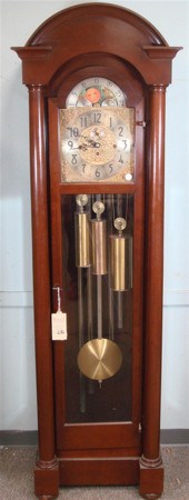 Herschedes mahogany hall clock  3c22c