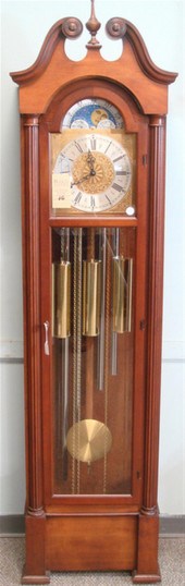 Cherry 5 tube Colonial Clock Co 3c25d