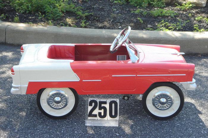 Chevrolet pedal car, 38 inches long, 20 inches